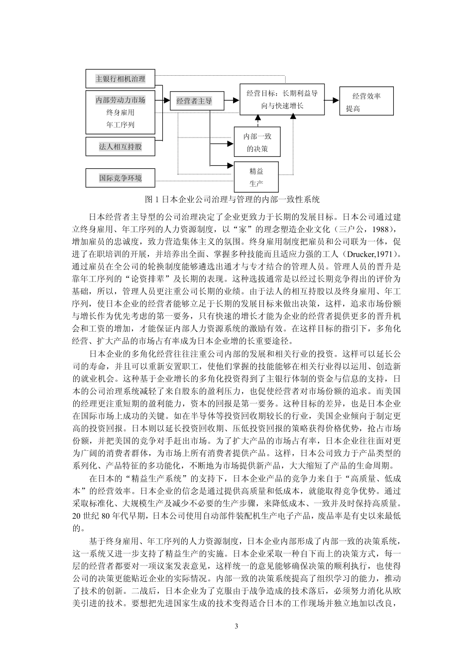 日本公司治理对企业竞争优势的影响及其改革动因（武立东、李建标）.pdf_第3页