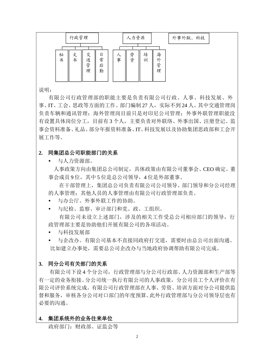 访谈报告－有限公司行政管理部.doc_第2页