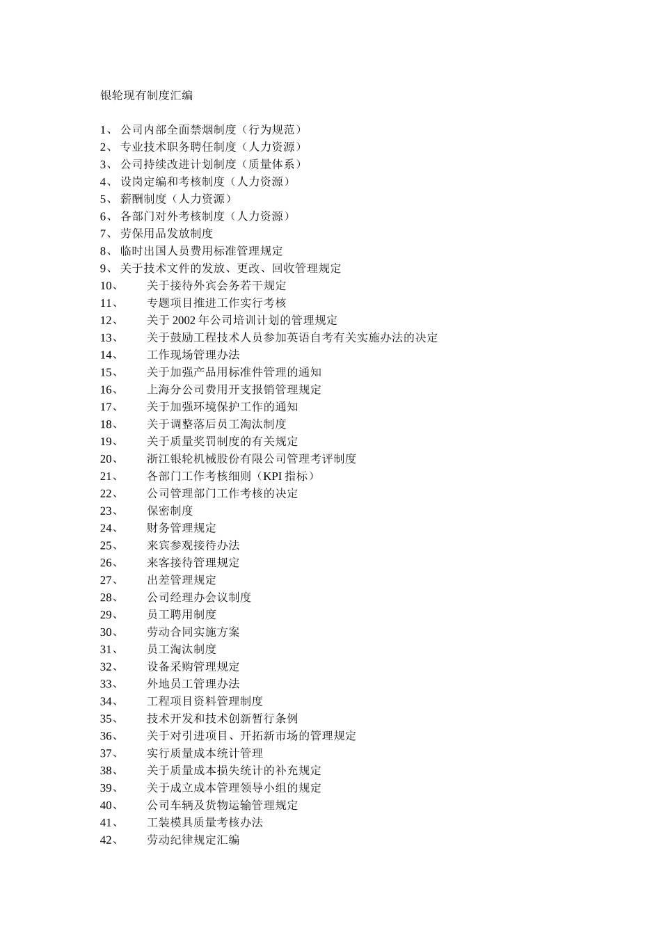 银轮现有制度汇编.doc_第1页