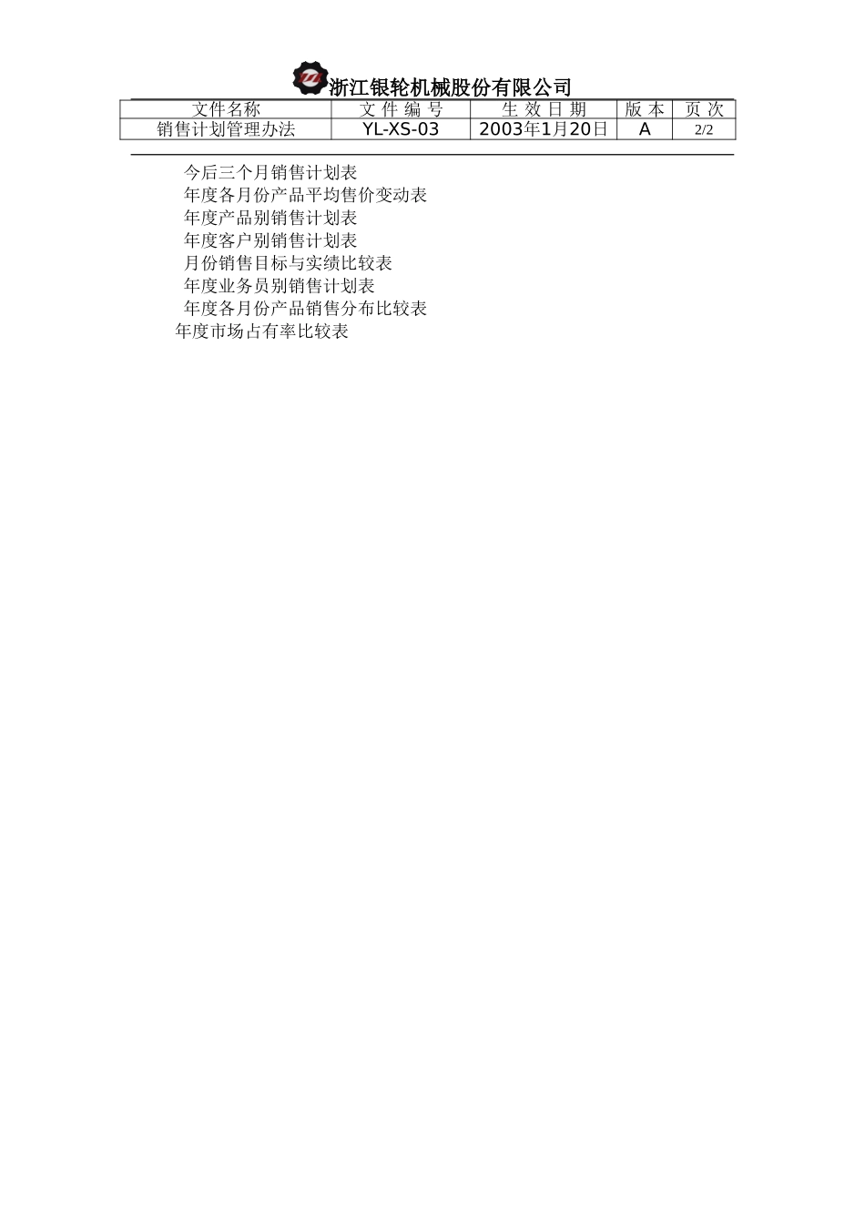 YL-XS-03-销售计划管理办法.doc_第2页