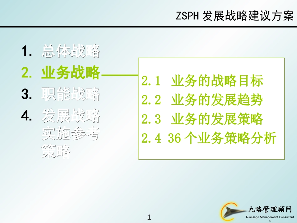 发展战略之业务战略及市场营销战略.ppt_第1页