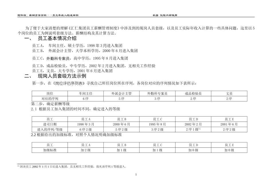 附件四 员工套级及年收入计算示例.doc_第1页