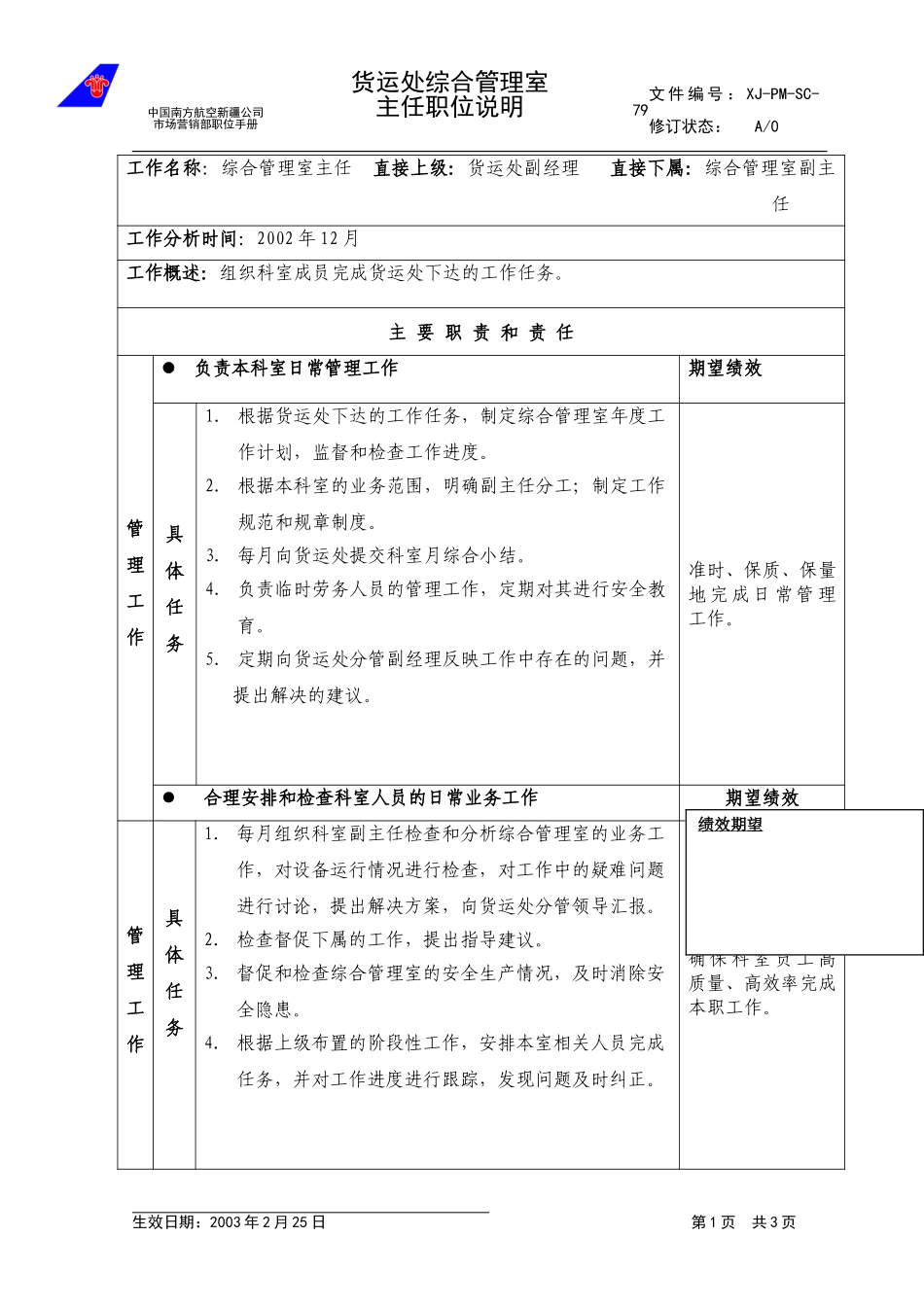 79综合管理室主任职位说明.doc_第1页