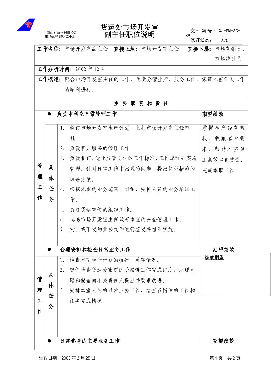 89市场开发室副主任职位说明.doc_第1页