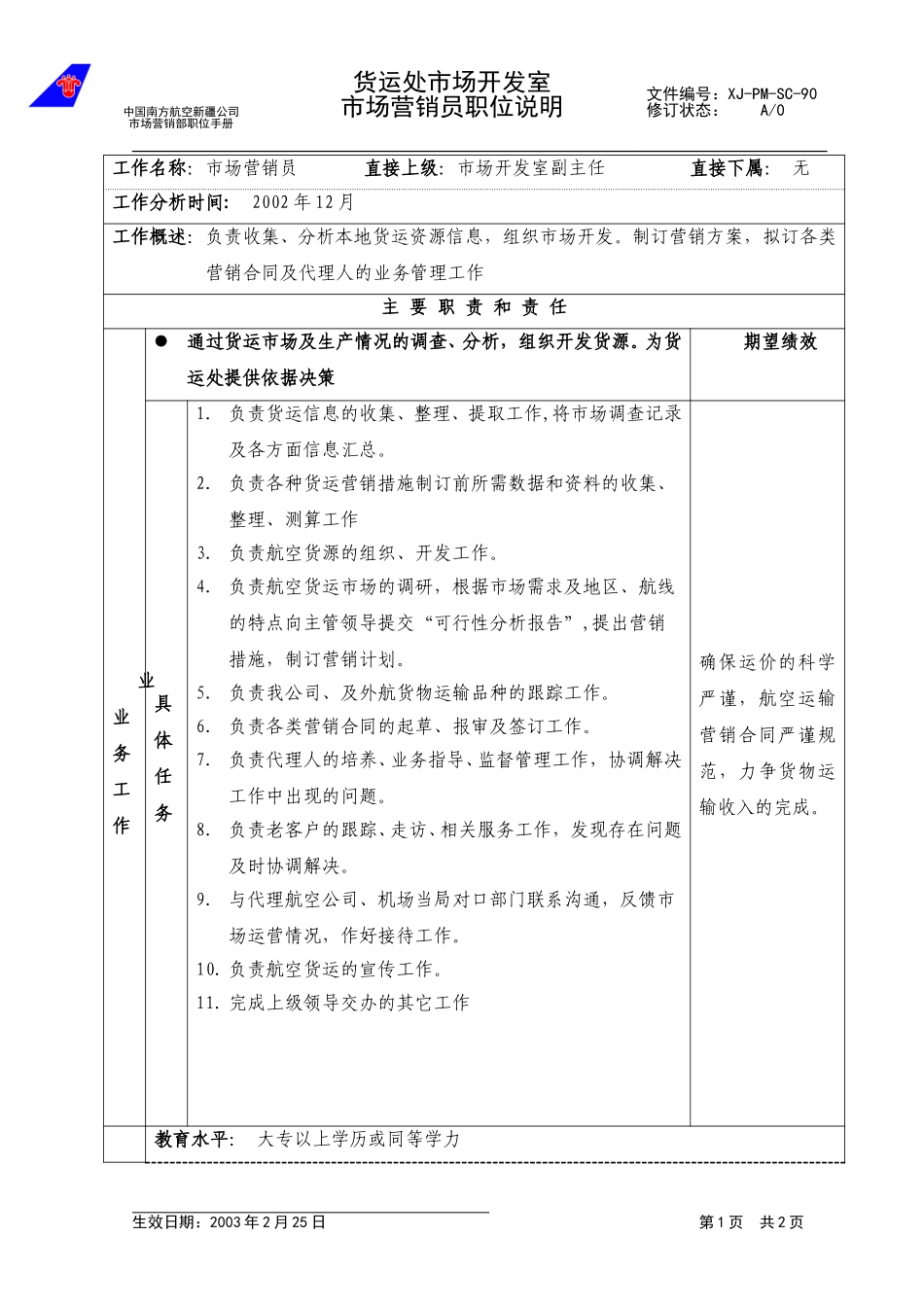 90市场营销员职位说明.doc_第1页