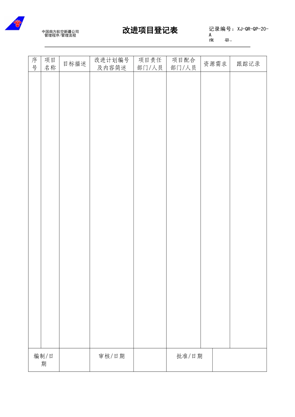 20改进项目登记表.doc_第1页
