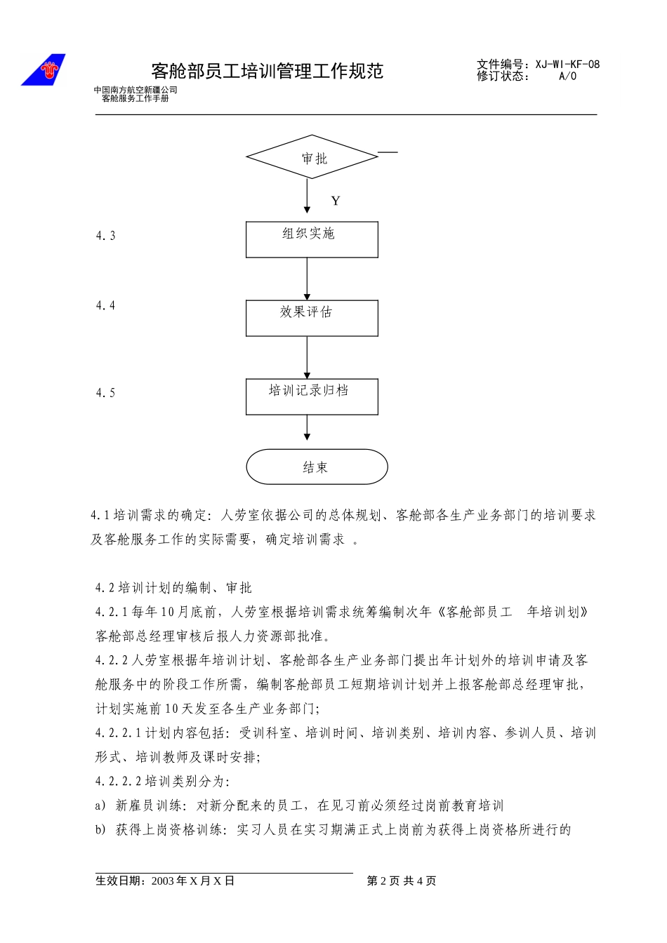 09客舱部员工培训管理工作规范.doc_第2页