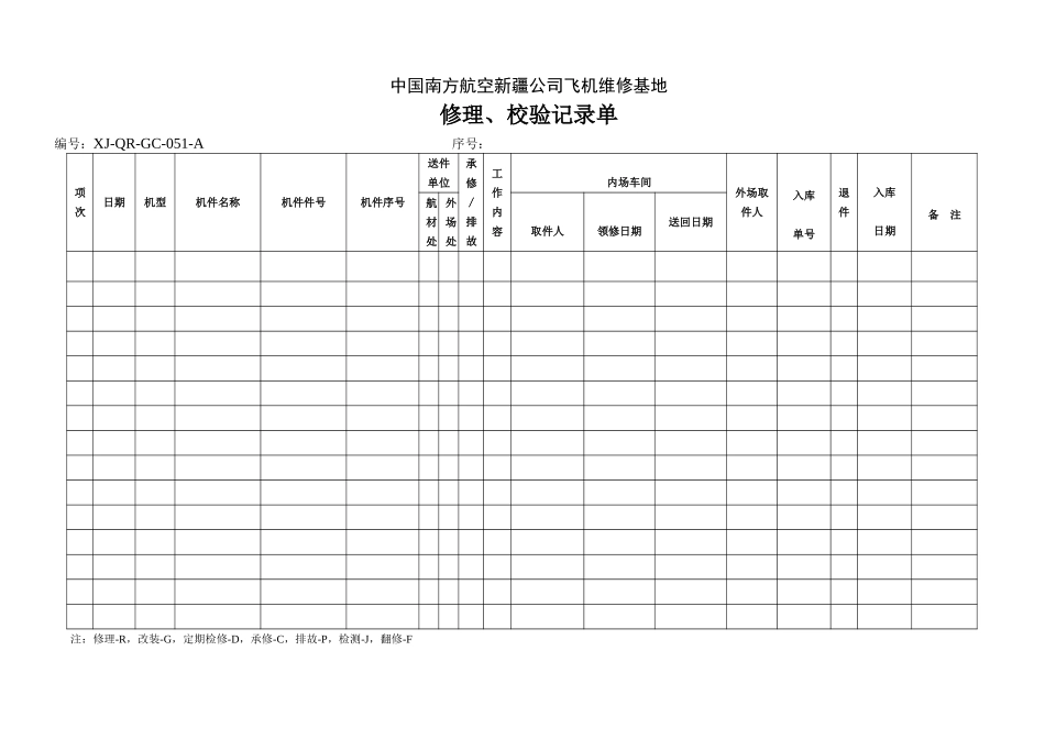 51修理校验记录单.doc_第1页