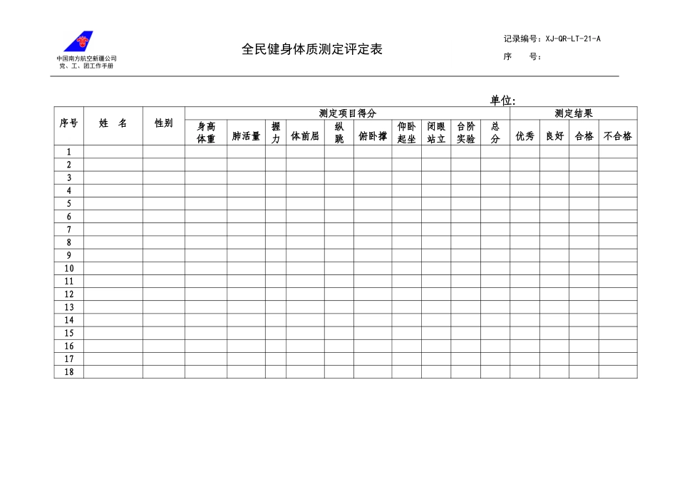 21全民健身体质测定评定表.doc_第1页