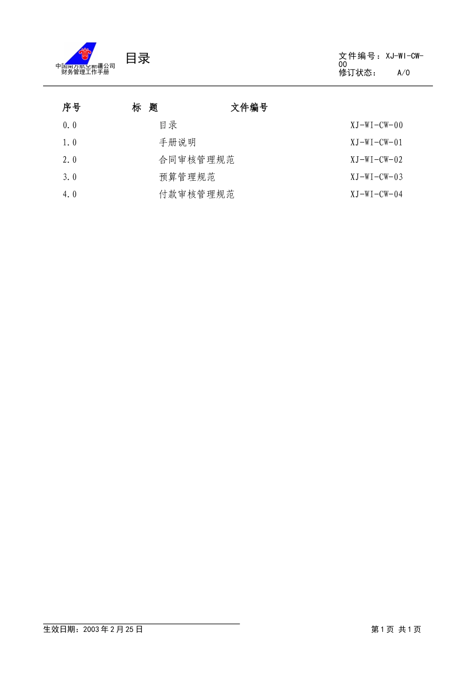00财务工作手册目录.doc_第1页