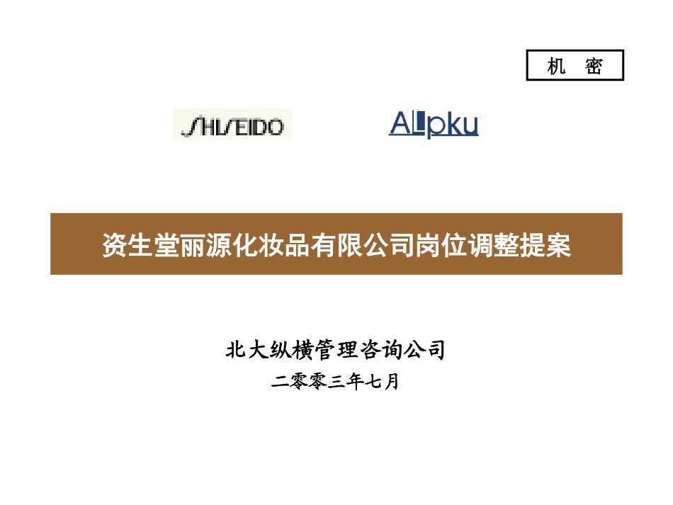 SLC岗位调整提案.ppt_第1页