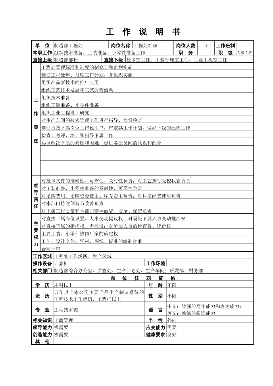 工程处工作说明书.doc_第1页