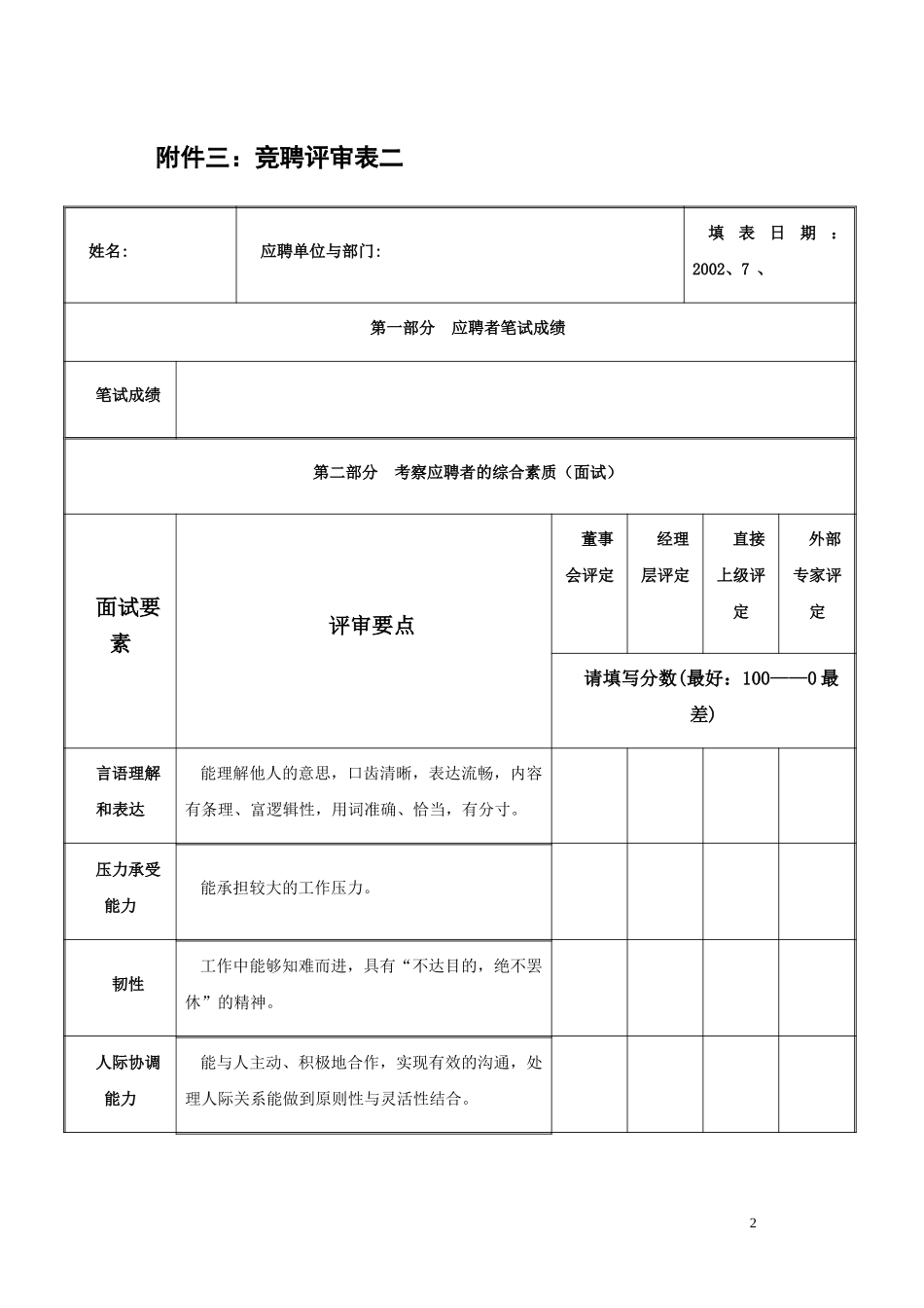 AA公司竞聘上岗实施工作计划.doc_第3页