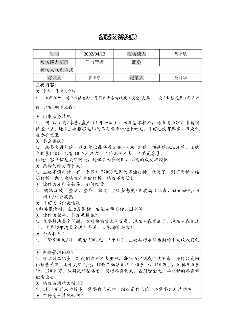 06魏书敏访谈记录0413.doc_第1页