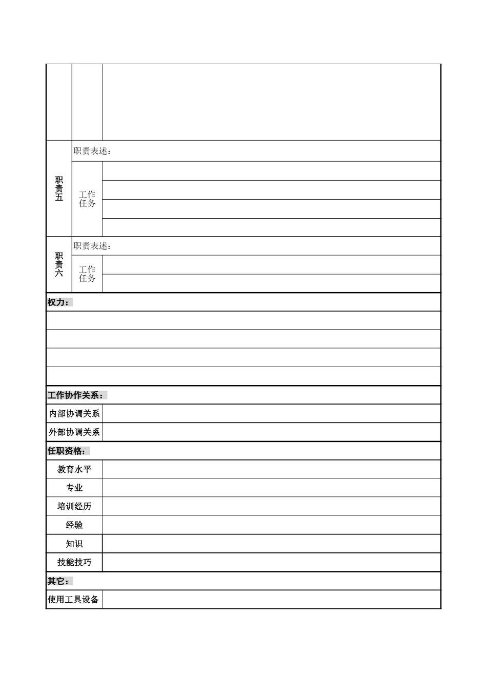 职位说明书空表.doc_第2页