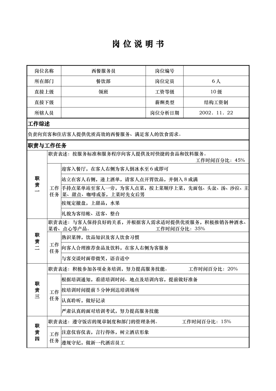 西餐服务员.doc_第1页