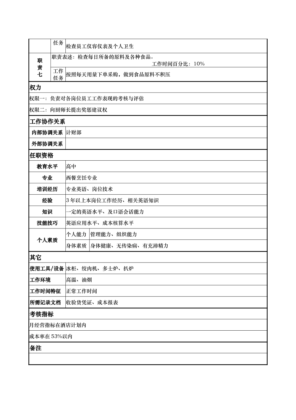 西餐主厨厨师.doc_第2页