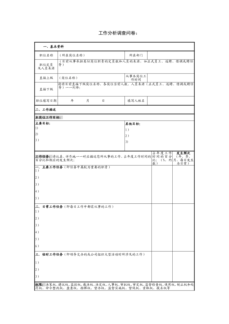 6工作分析调查问卷.doc_第1页