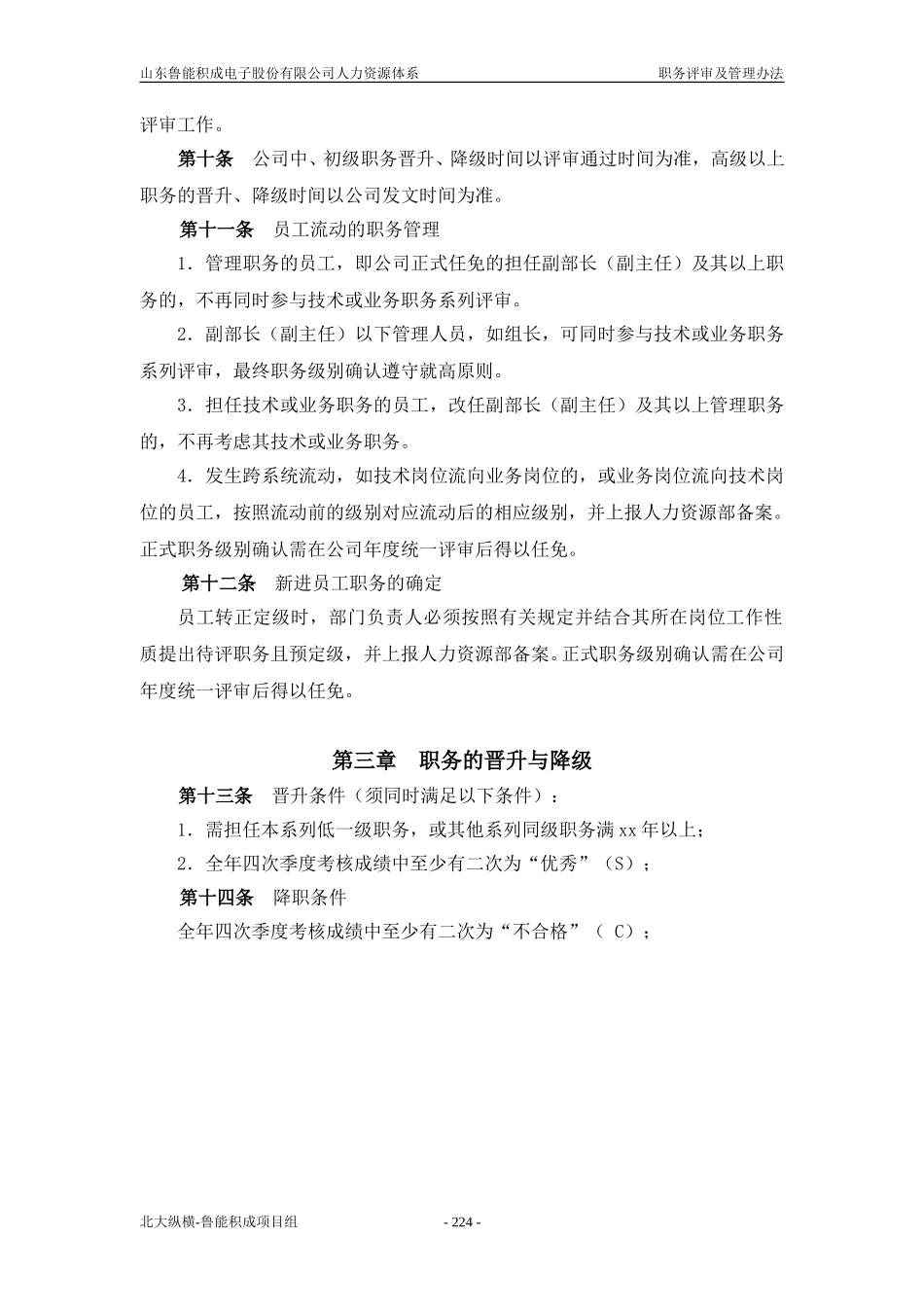 报告九：山东鲁能积成电子股份有限公司职务评审及管理办法.doc_第2页