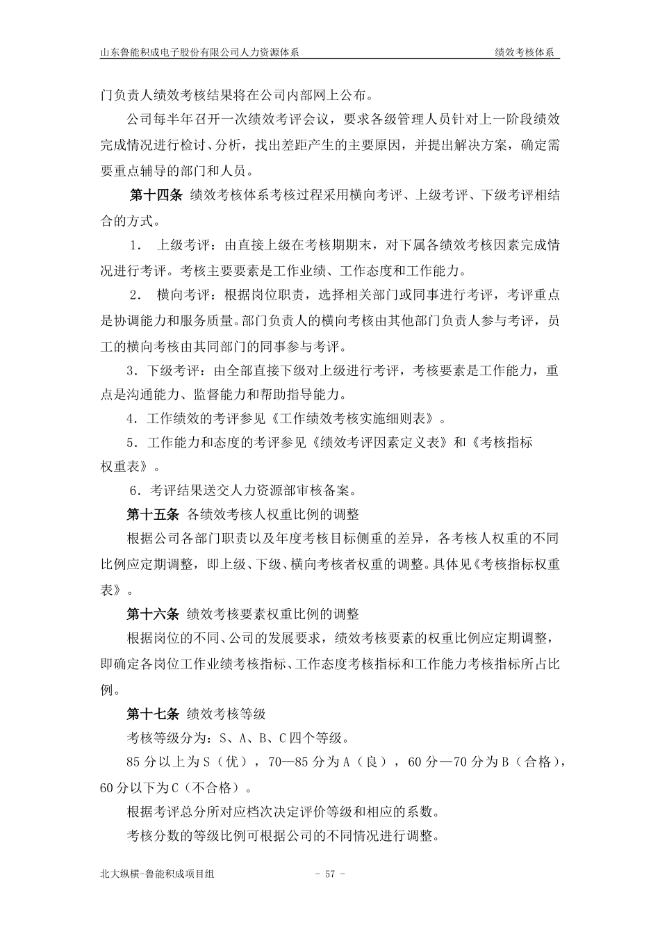 报告四：山东鲁能积成电子股份有限公司绩效考核体系.doc_第3页