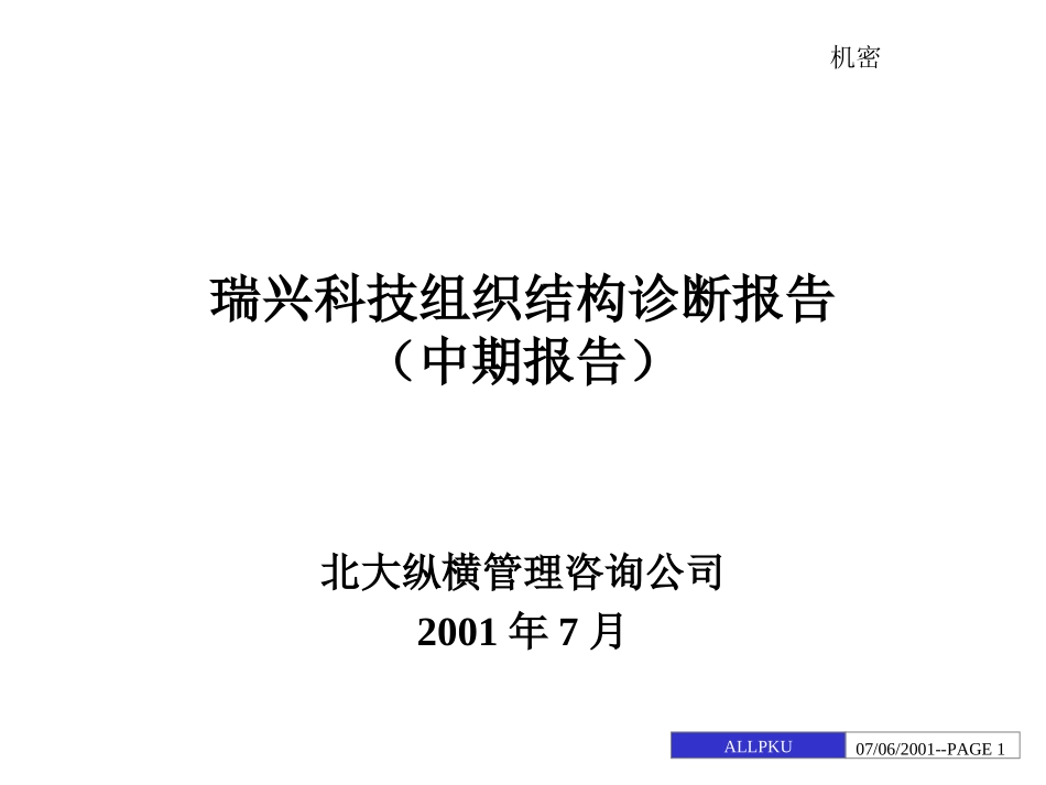 瑞兴科技组织结构诊断报告 (一期文件）.ppt_第1页