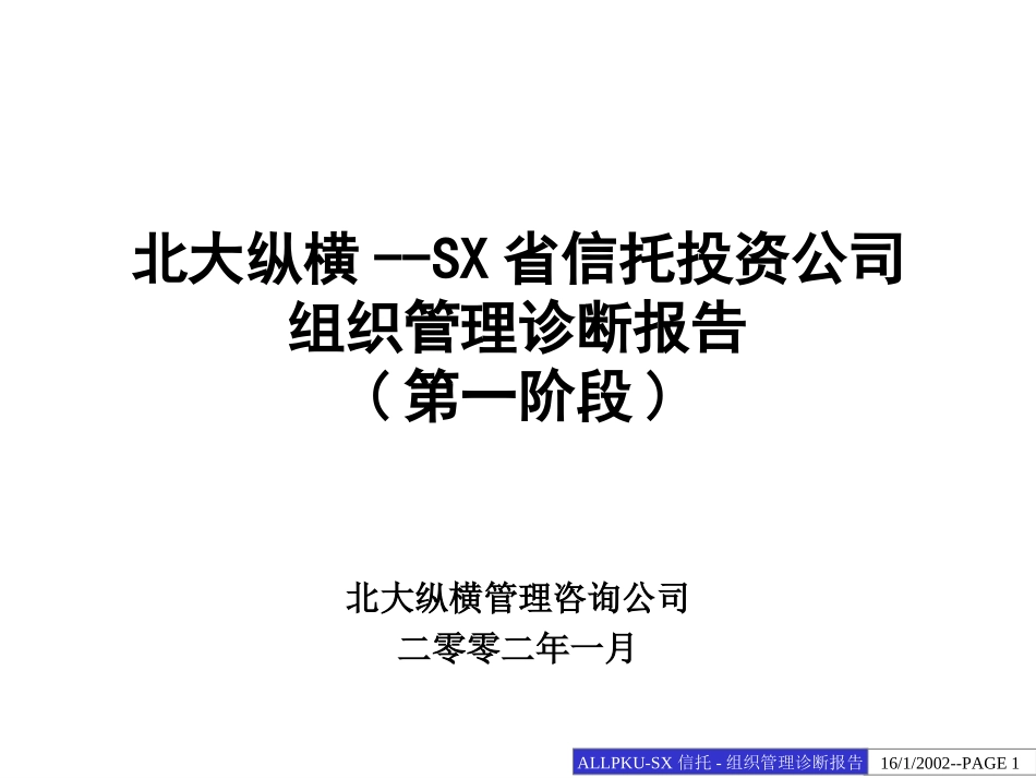 山西省信托投资公司组织管理诊断.ppt_第1页