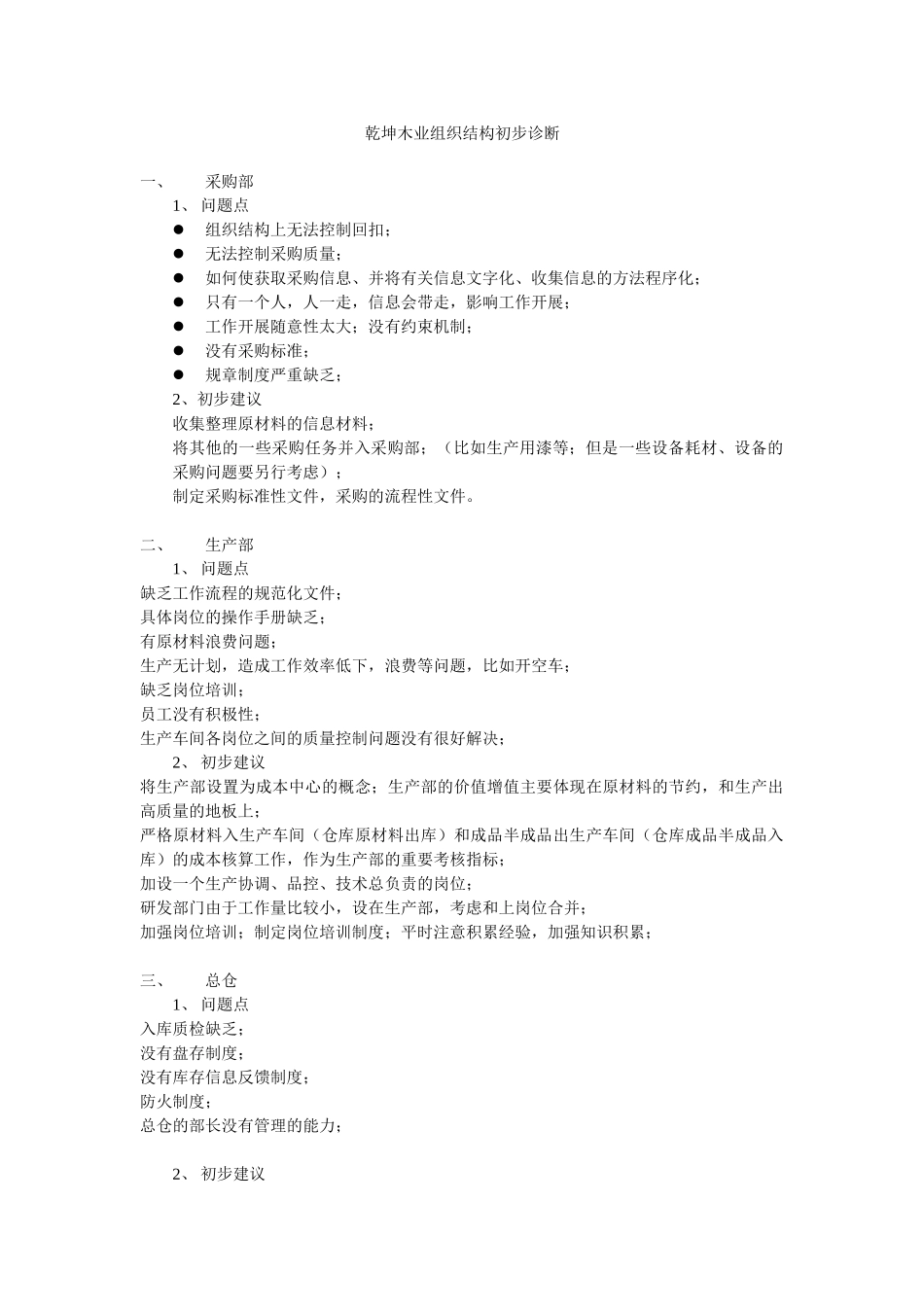 乾坤木业组织结构初步诊断0609.doc_第1页