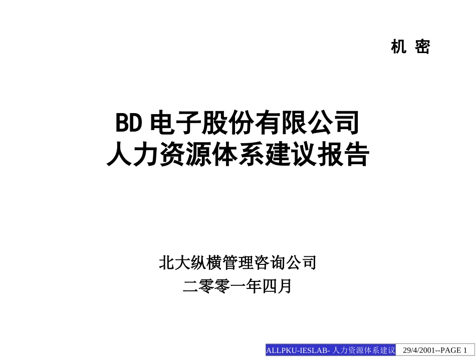 BD人力资源建议报告.ppt_第1页