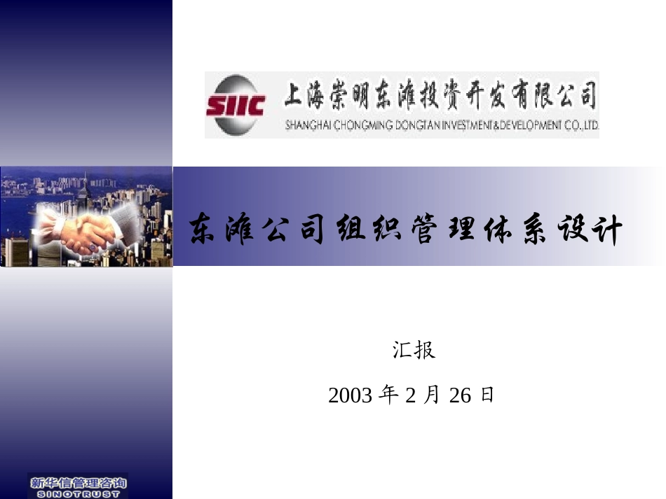 东滩公司组织管理体系设计方案.ppt_第1页