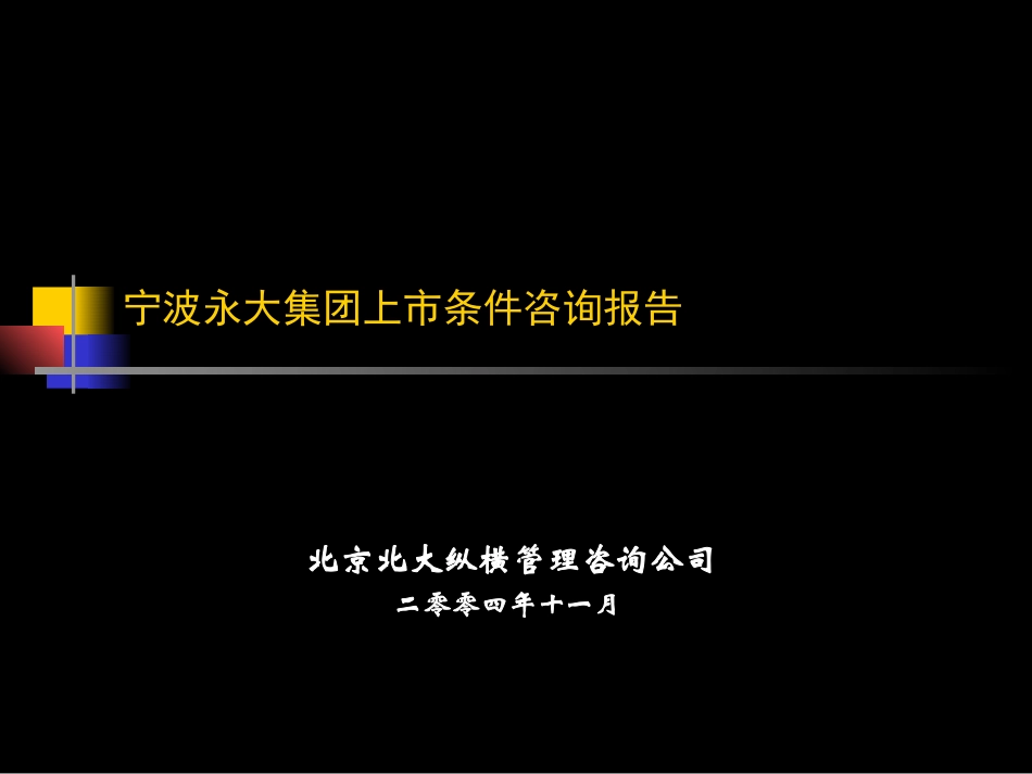 1110-永大集团上市咨询报告-缪.ppt_第1页
