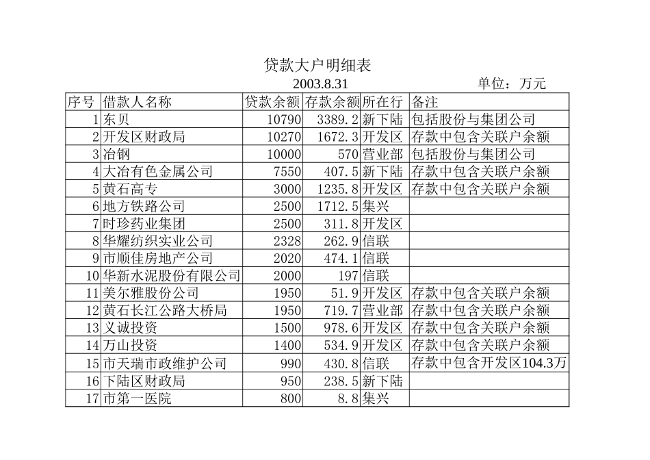 贷款大户表.xls_第1页