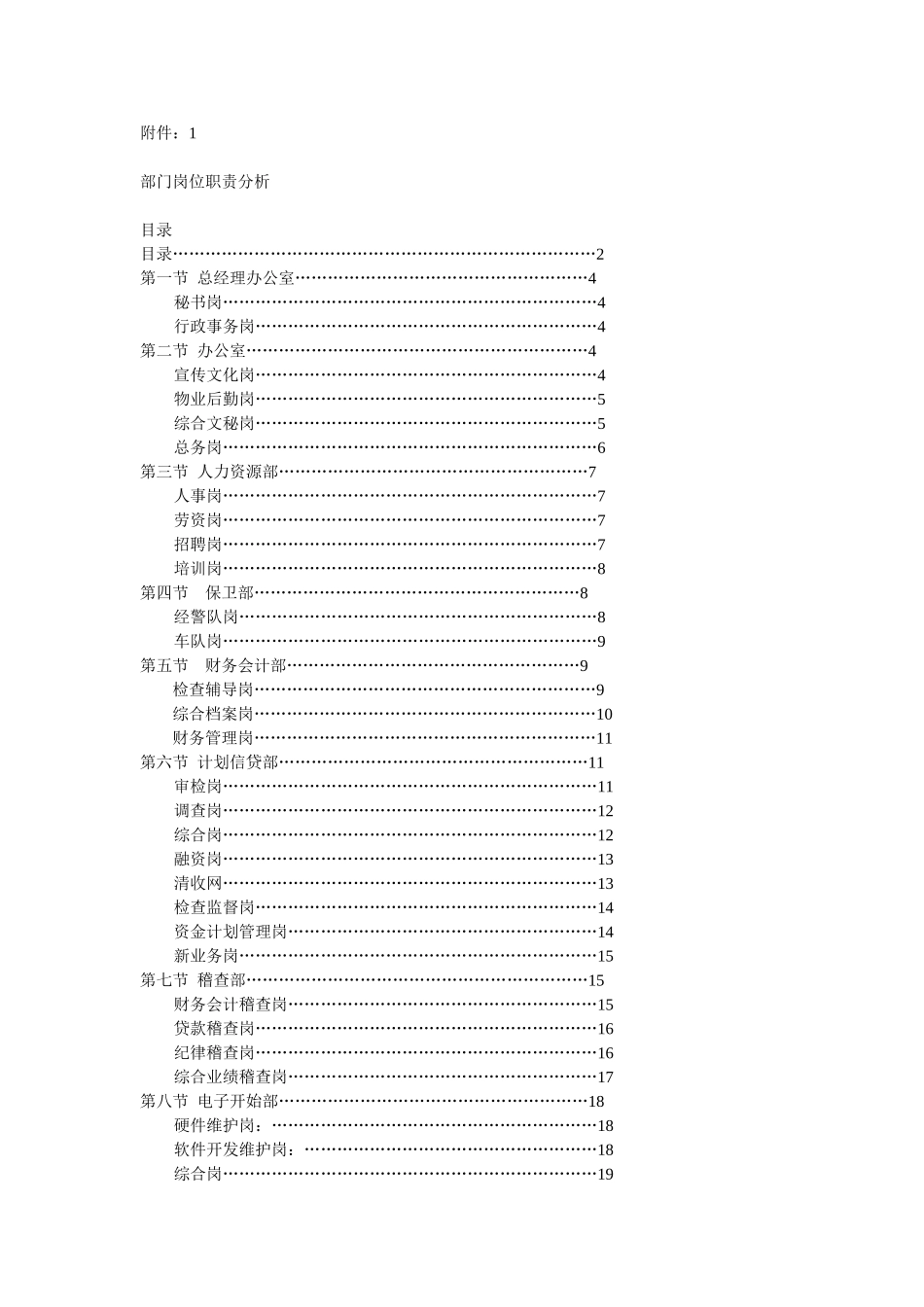 信用联社部门岗位.doc_第1页