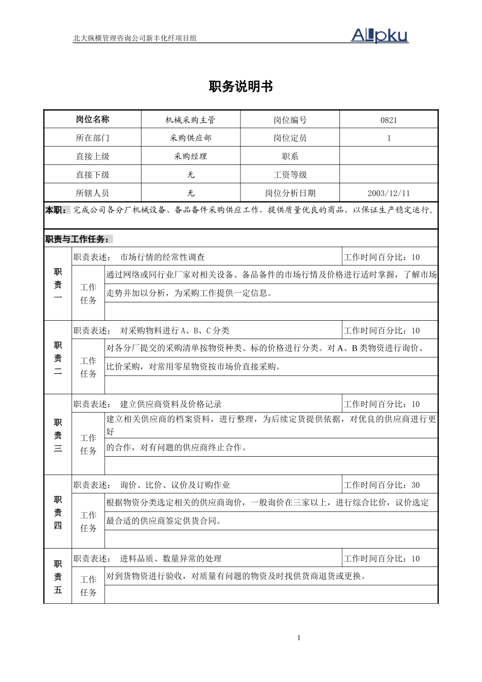 机械采购主管.doc_第1页