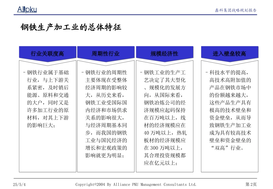 鑫科集团新兴业务（钢铁）战略报告.ppt_第2页