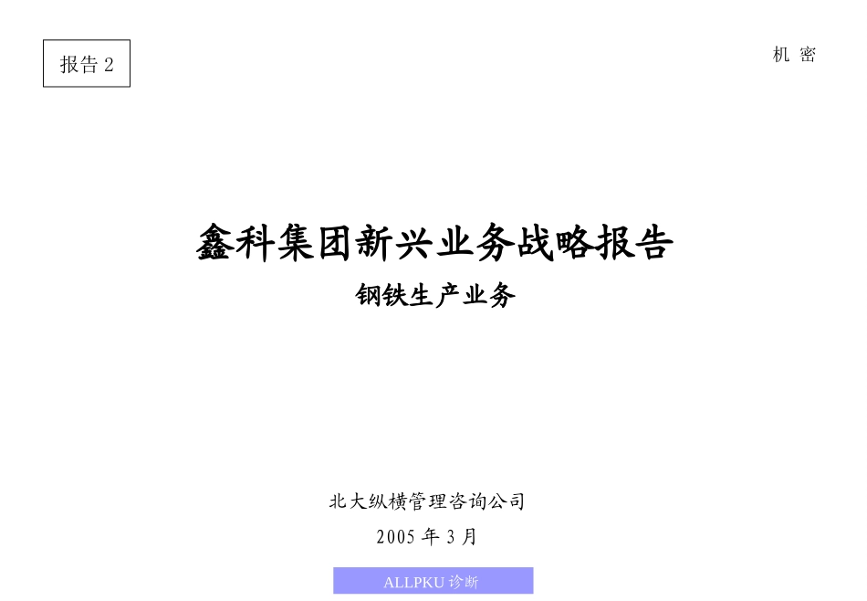 鑫科集团新兴业务战略报告.ppt_第1页