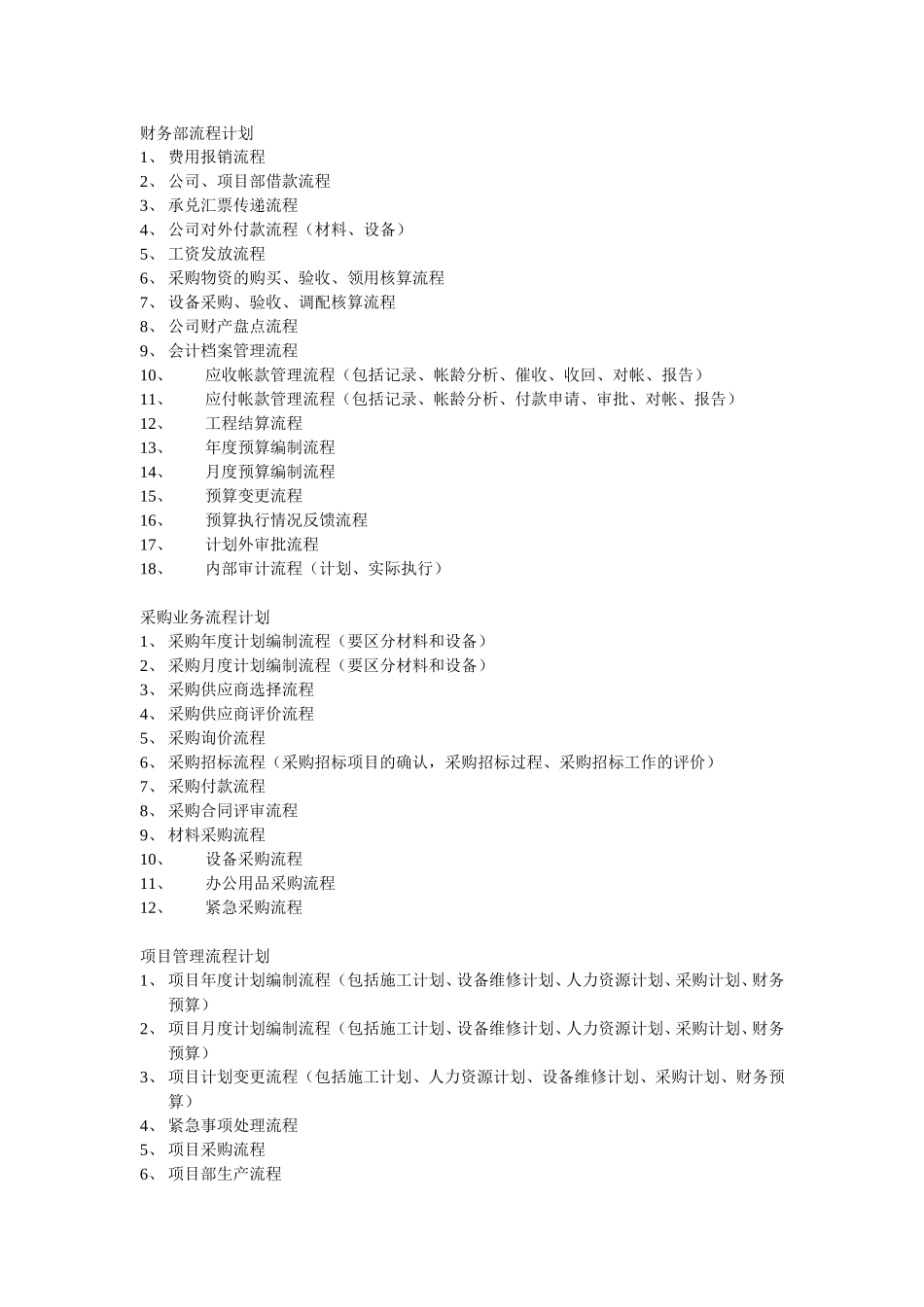 财务部流程计划.doc_第1页
