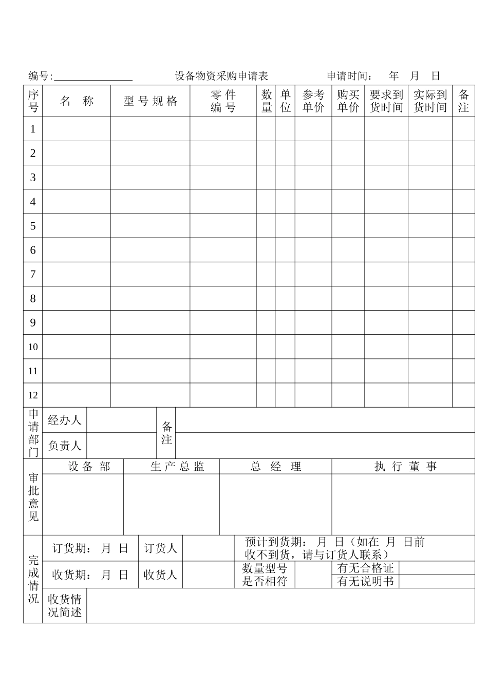 设备物资采购申请.doc_第1页