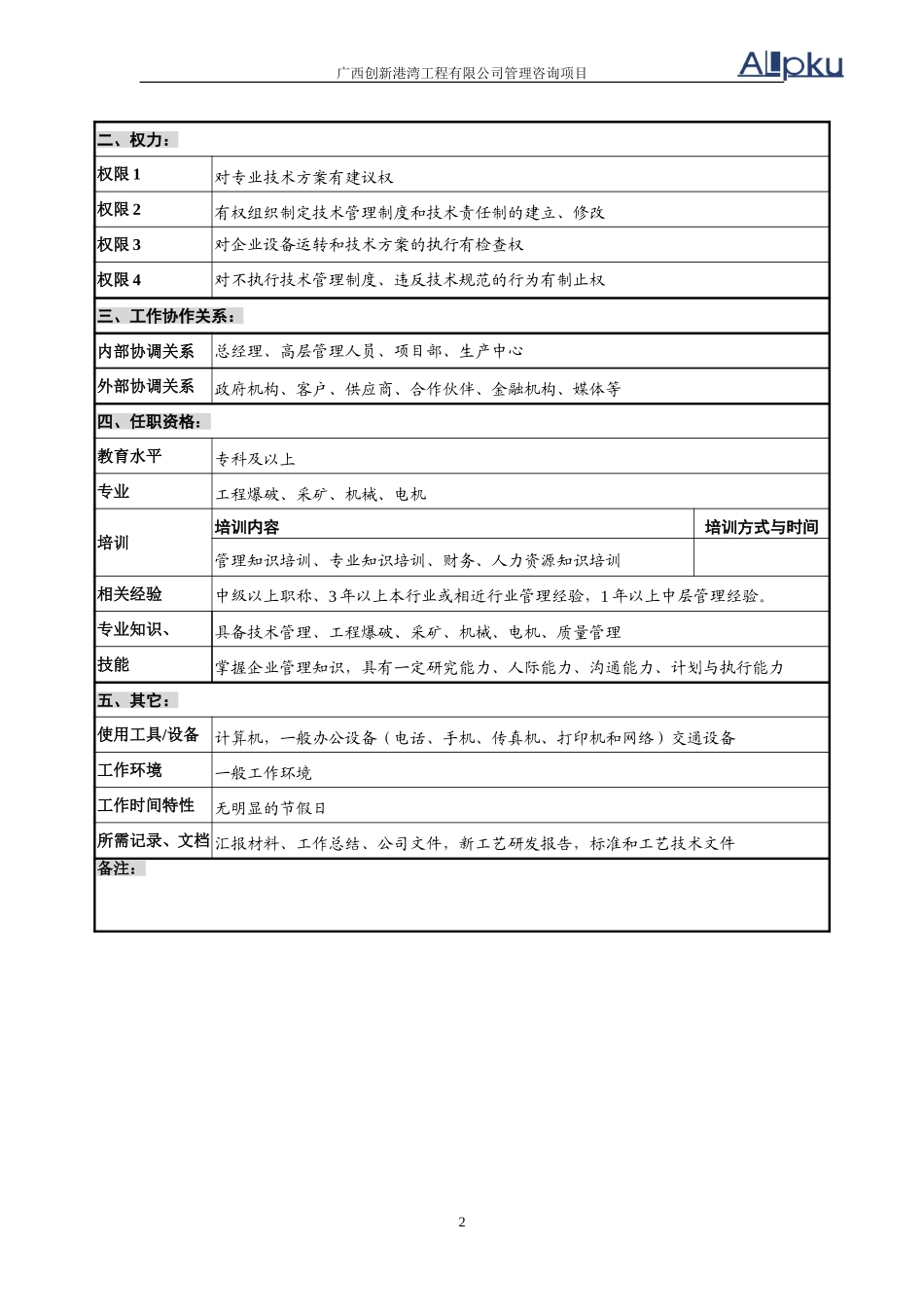 总工室岗位说明书.doc_第2页