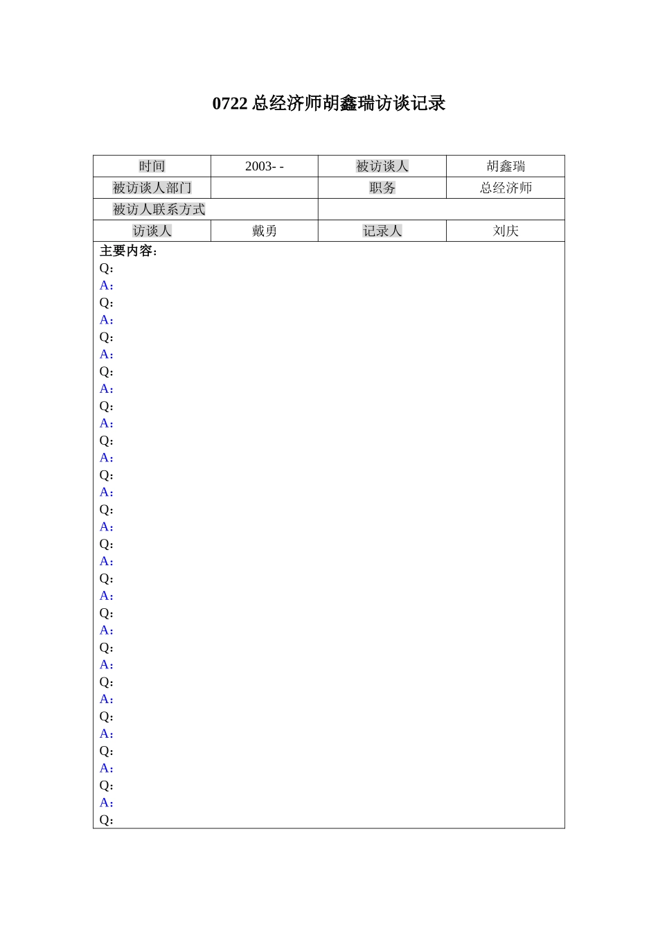 访谈记录模板.doc_第1页