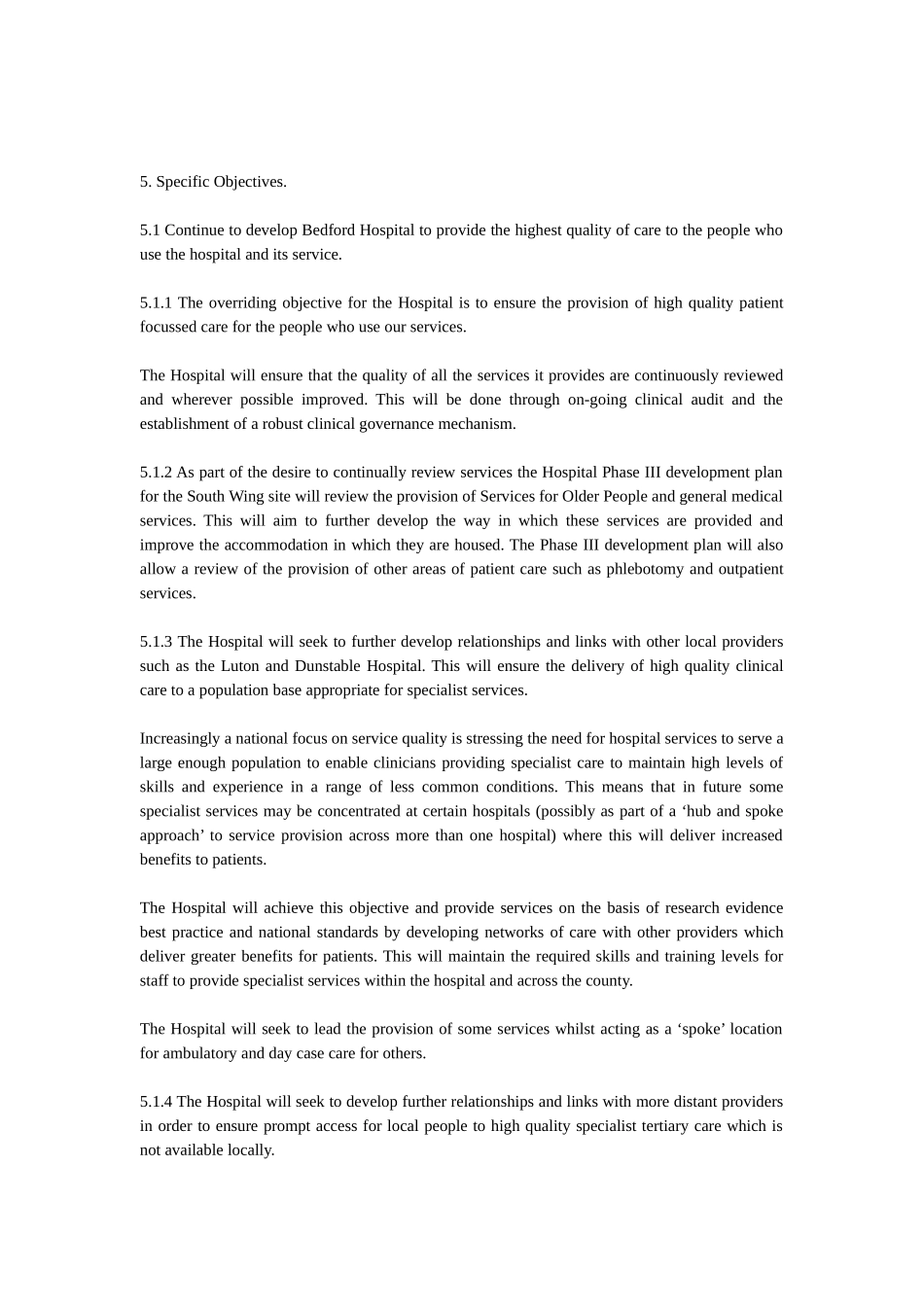 BEDFORD HOSPITAL NHS TRUST strategy.doc_第3页