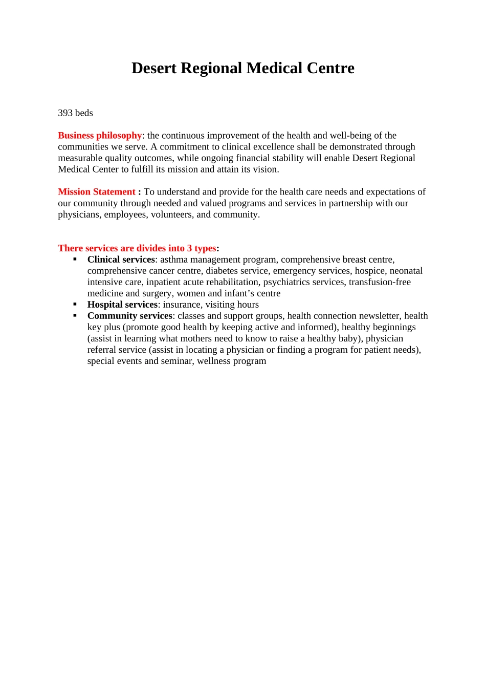 DesertRegionalMedicalCentre.doc_第1页