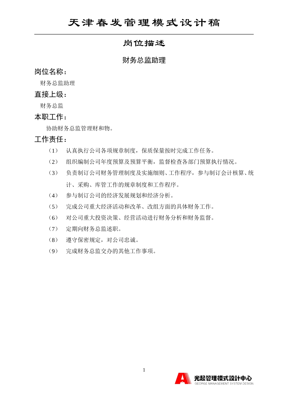 财务总监助理.DOC_第1页