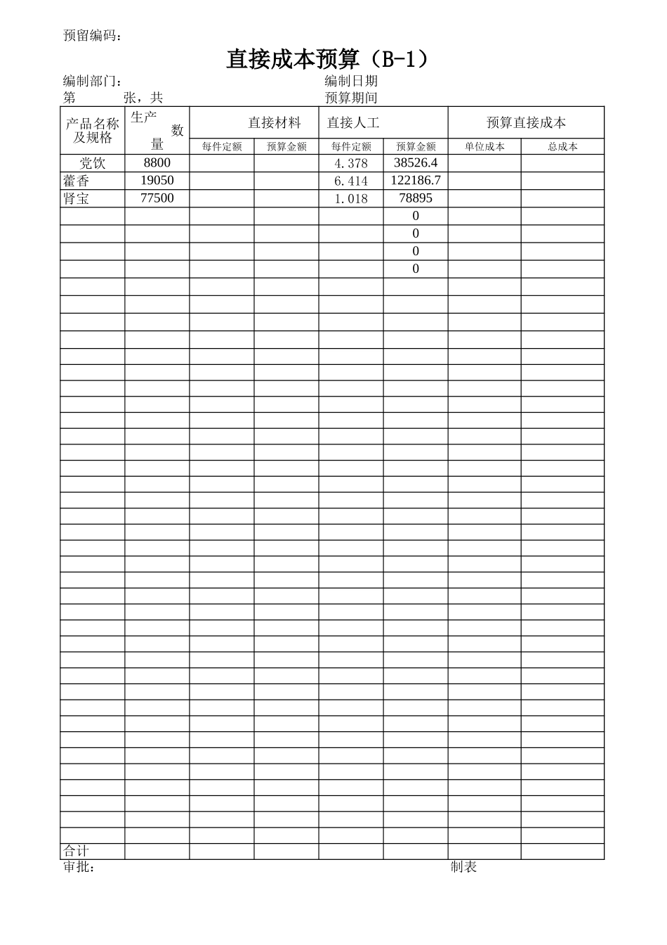 口服液车间预算（6月份）.xls_第2页