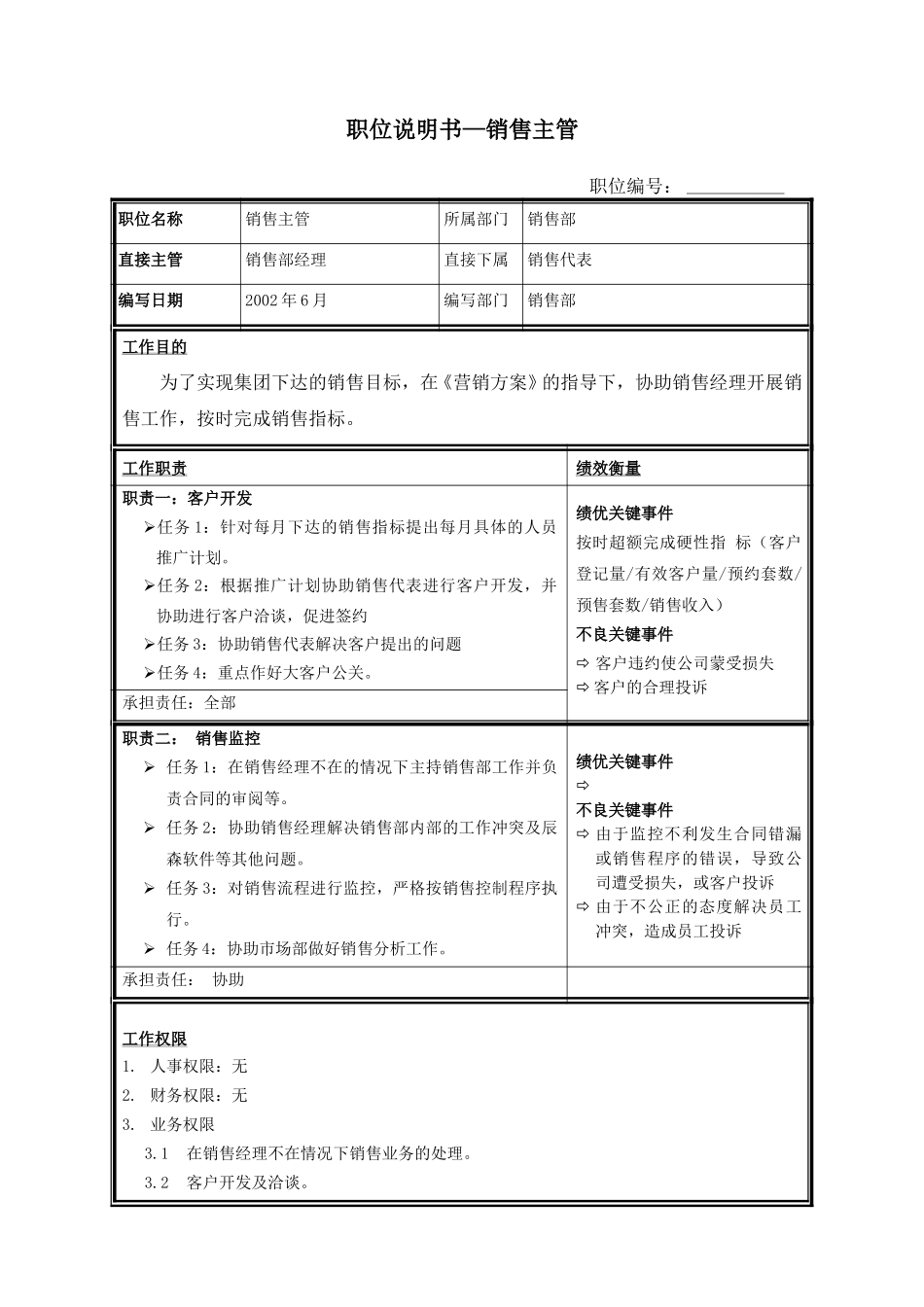 销售主管 .doc_第1页