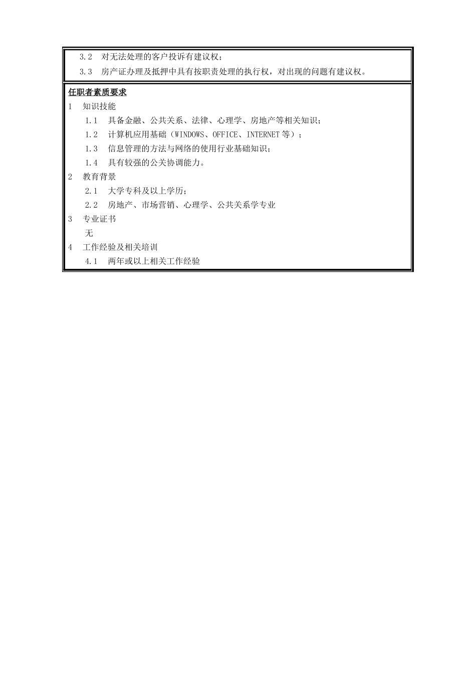 职位说明书-客户服务专员.doc_第3页