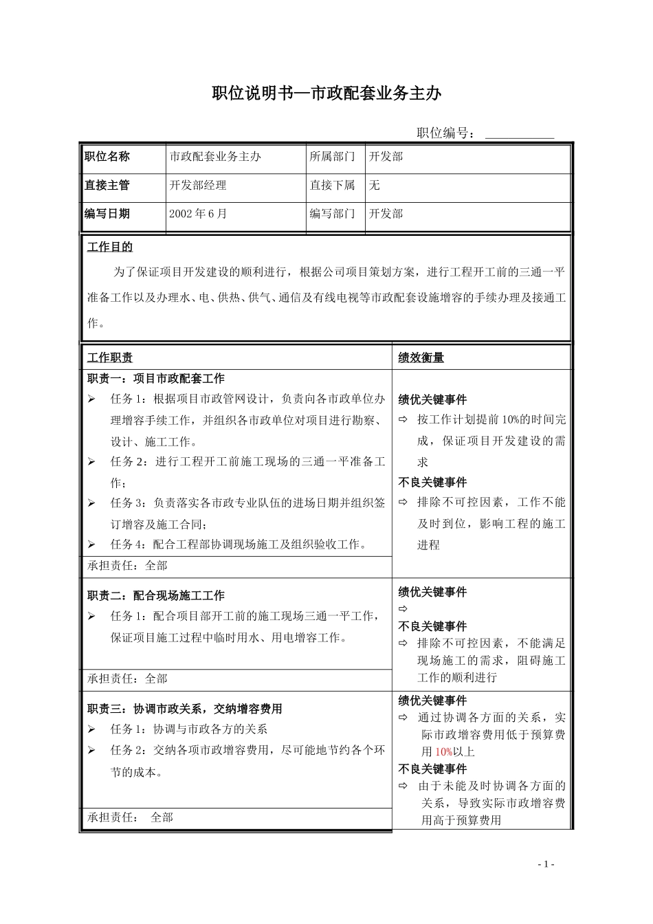 市政配套业务主办.doc_第1页