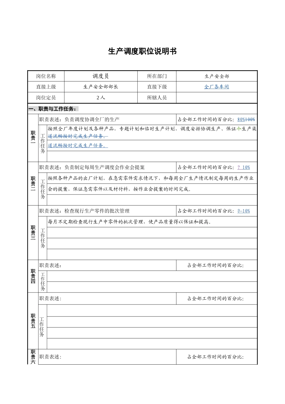 生产安全部－调度员－1.0.doc_第1页