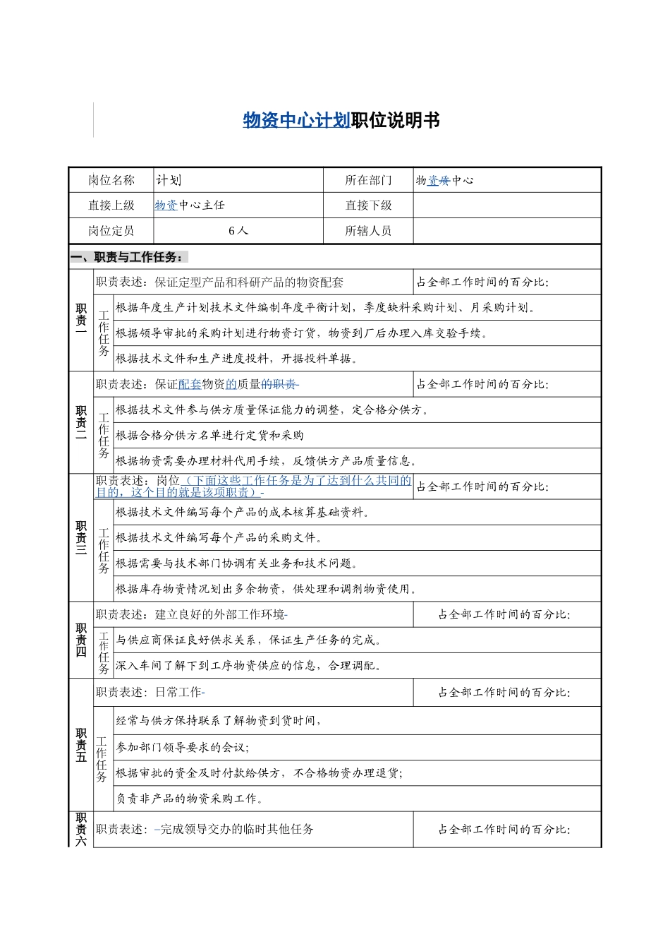 物资中心－计划－1.1.doc_第1页