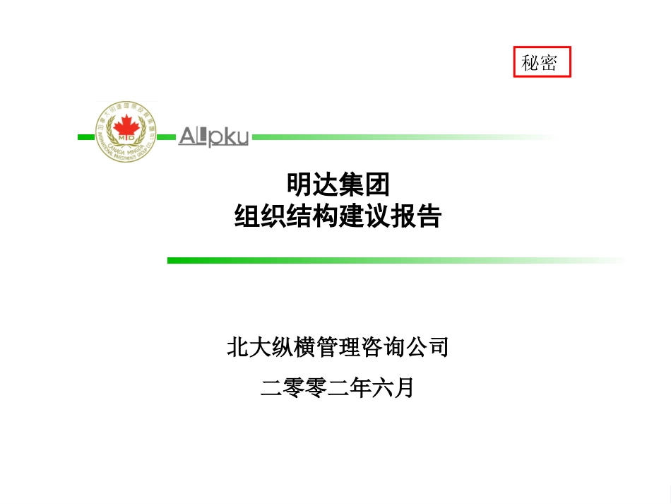 明达集团组织结构建议报告－终（一）.ppt_第1页