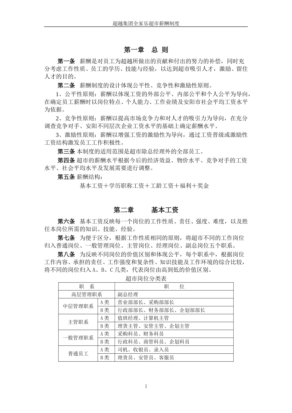 超越集团全家乐超市薪酬制度final.doc_第2页